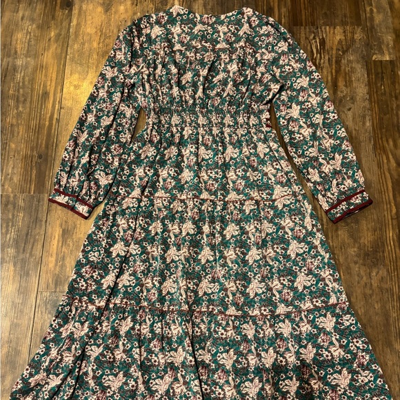 &merci Women’s Boho maxi dress, Dark green floral - Picture 7 of 7